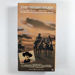 3/$15 Vintage VHS tape THE SEARCHERS with John Wayne, John Ford 1956 movie